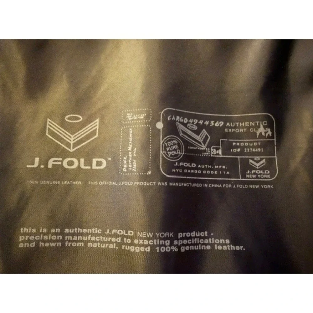 J.Fold Leather Messenger Bag RARE Cream Black Abstract Scribble Crossbody Urban‎